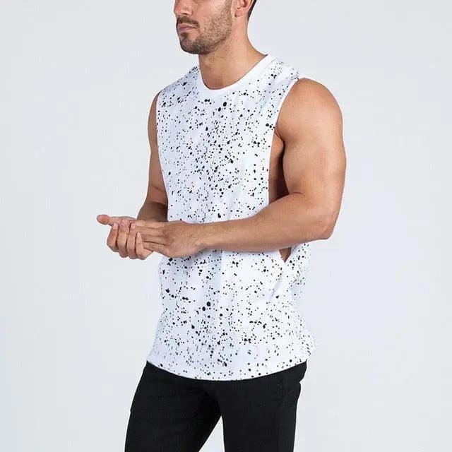 Men's Sleeveless Muscle Vest – Breathable Gym & Fitness Training Shirt