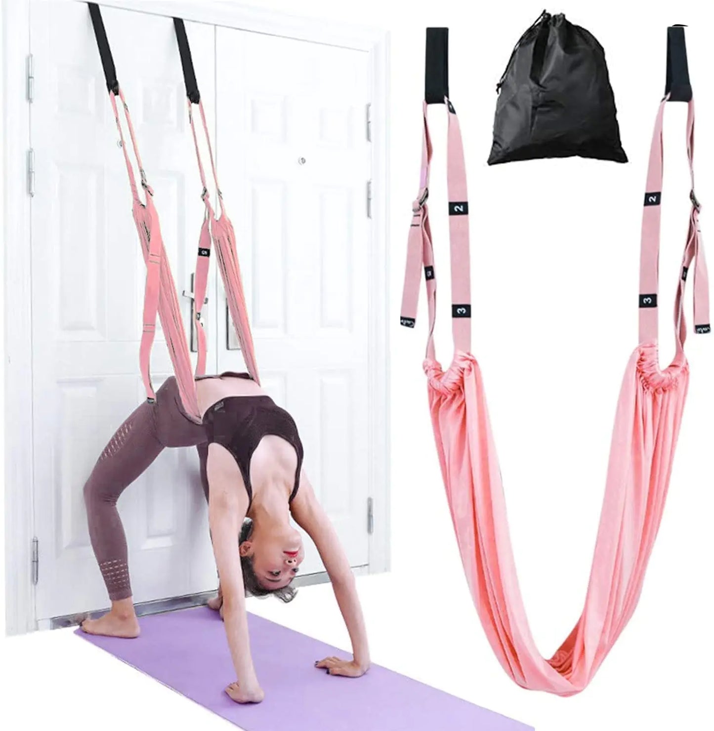 Yoga Stretching Strap – Adjustable Door Flexibility & Split Trainer