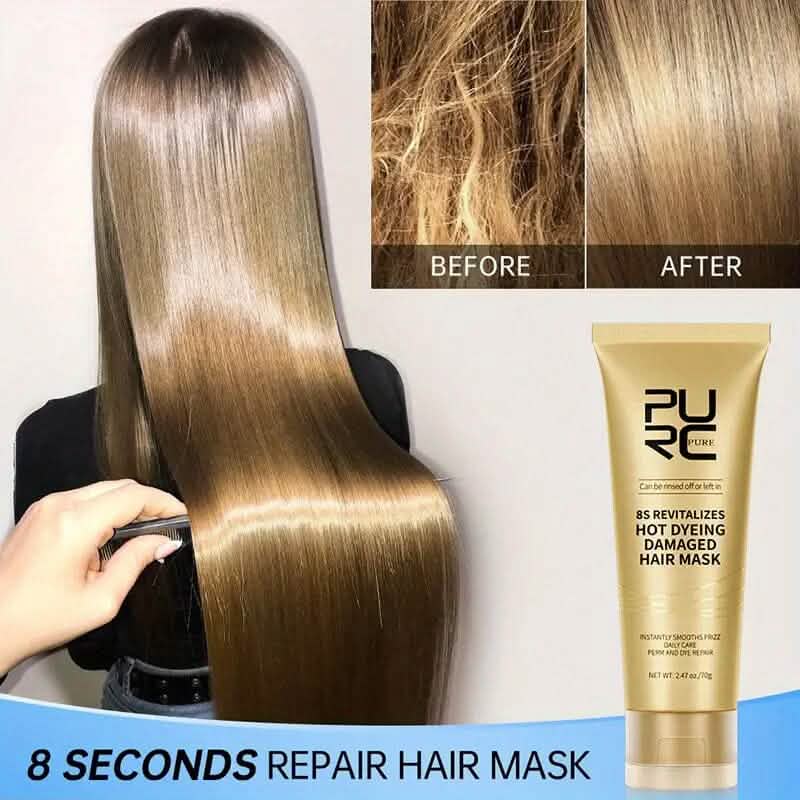 8 Seconds Keratin Hair Mask | 15% Hydrolyzed Keratin & Protein Repair Cream