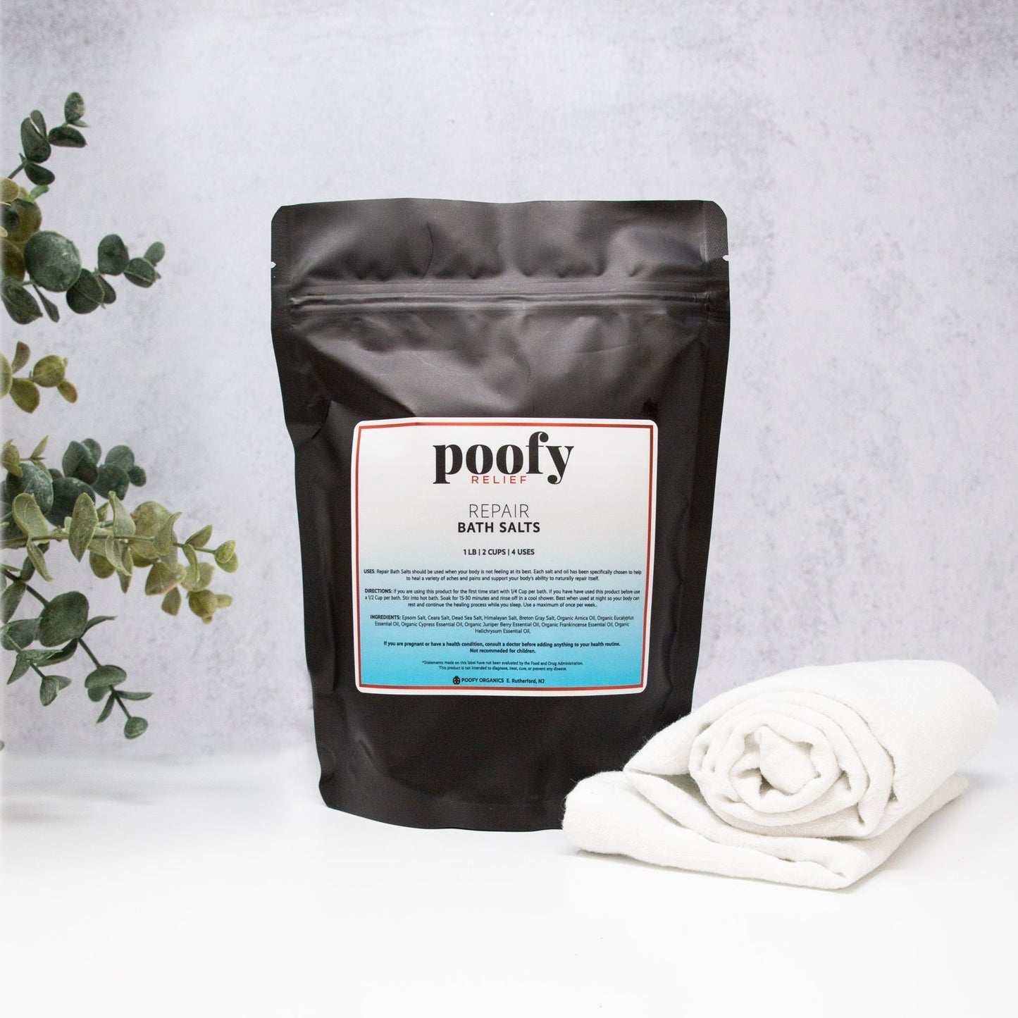 REPAIR Bath Salts by Poofy Organics – Arnica & Mineral Recovery Soak