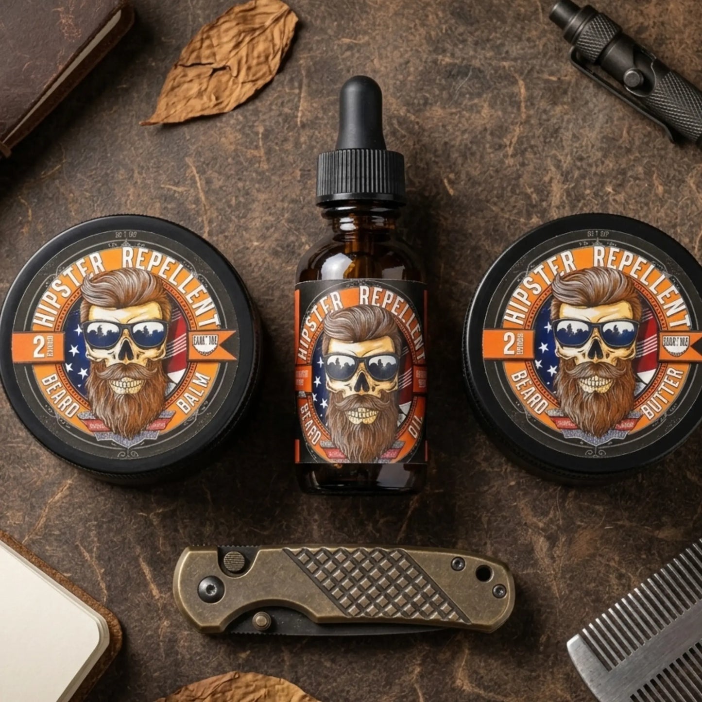 Hipster Repellent 2oz Beard Balm – Citrus, Cedar & Sandalwood