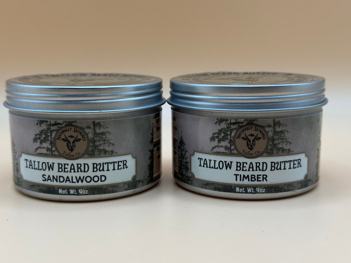 Tallow Beard Butter – Timber & Sandalwood | Naturally Lathered