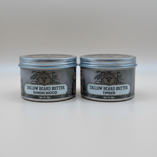 Tallow Beard Butter – Timber & Sandalwood Square