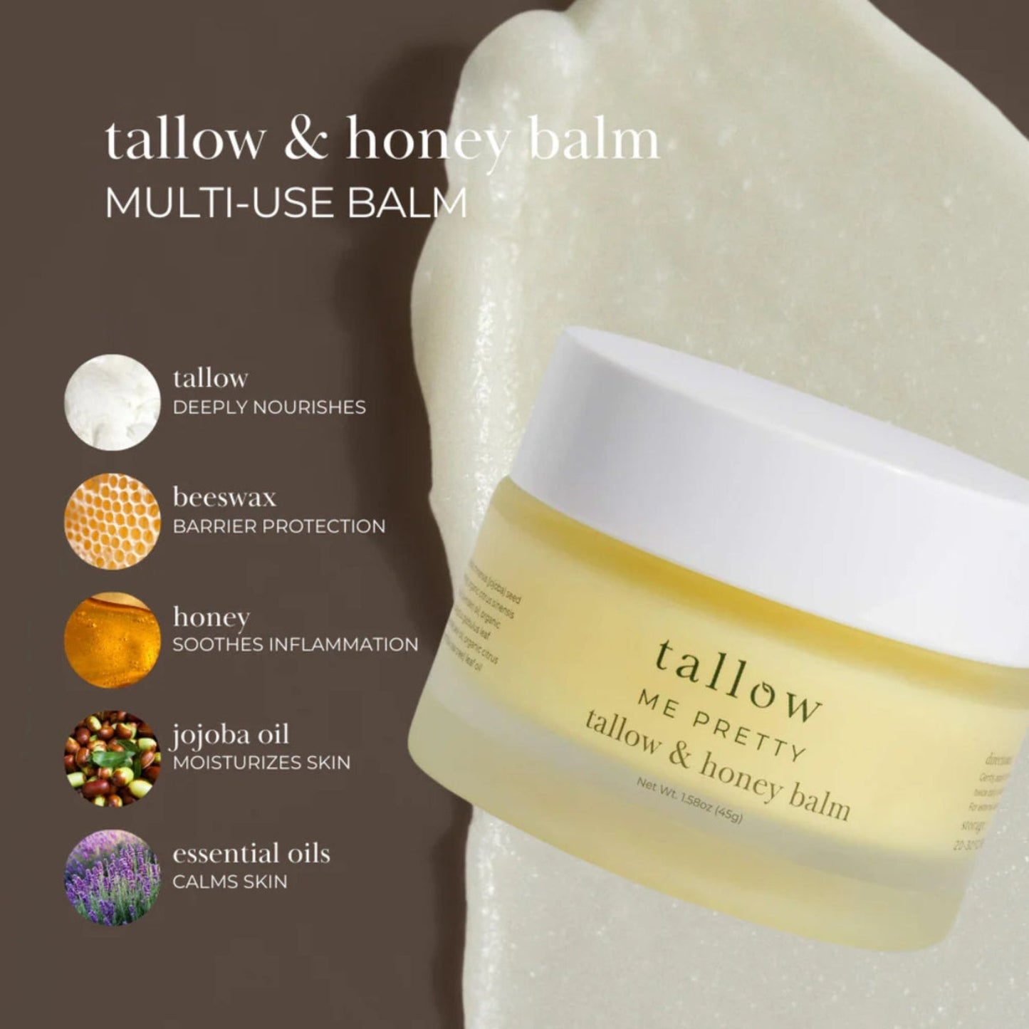 Tallow & Honey Balm | Multi-Use Healing Moisturizer
