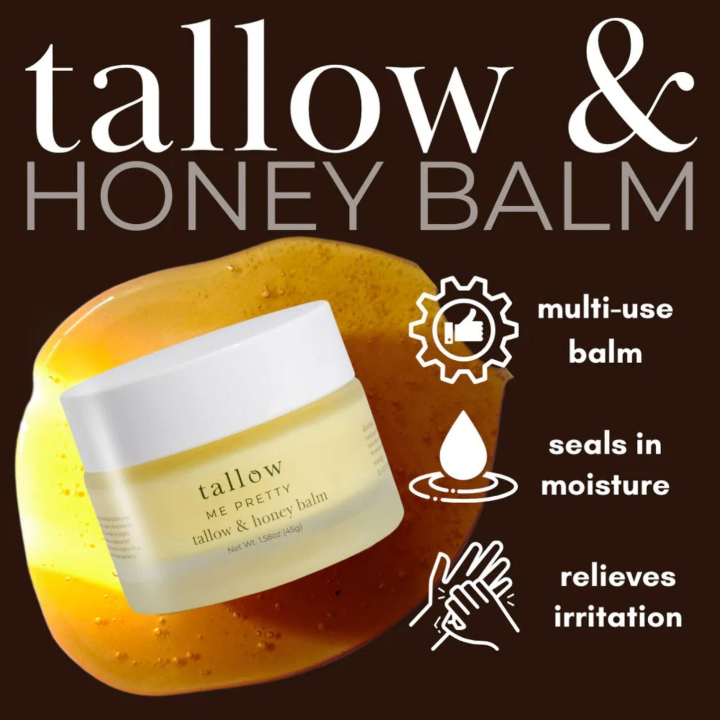 Tallow & Honey Balm | Multi-Use Healing Moisturizer