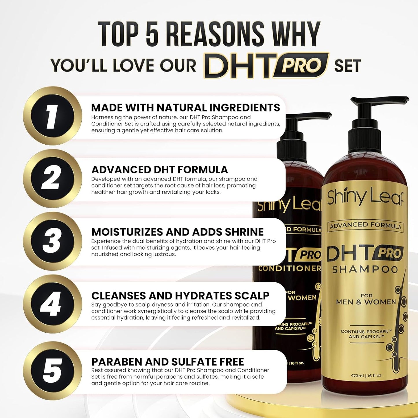 Bariatric Hair Care Bundle | Multivitamin with Iron + DHT Pro Shampoo & Conditioner
