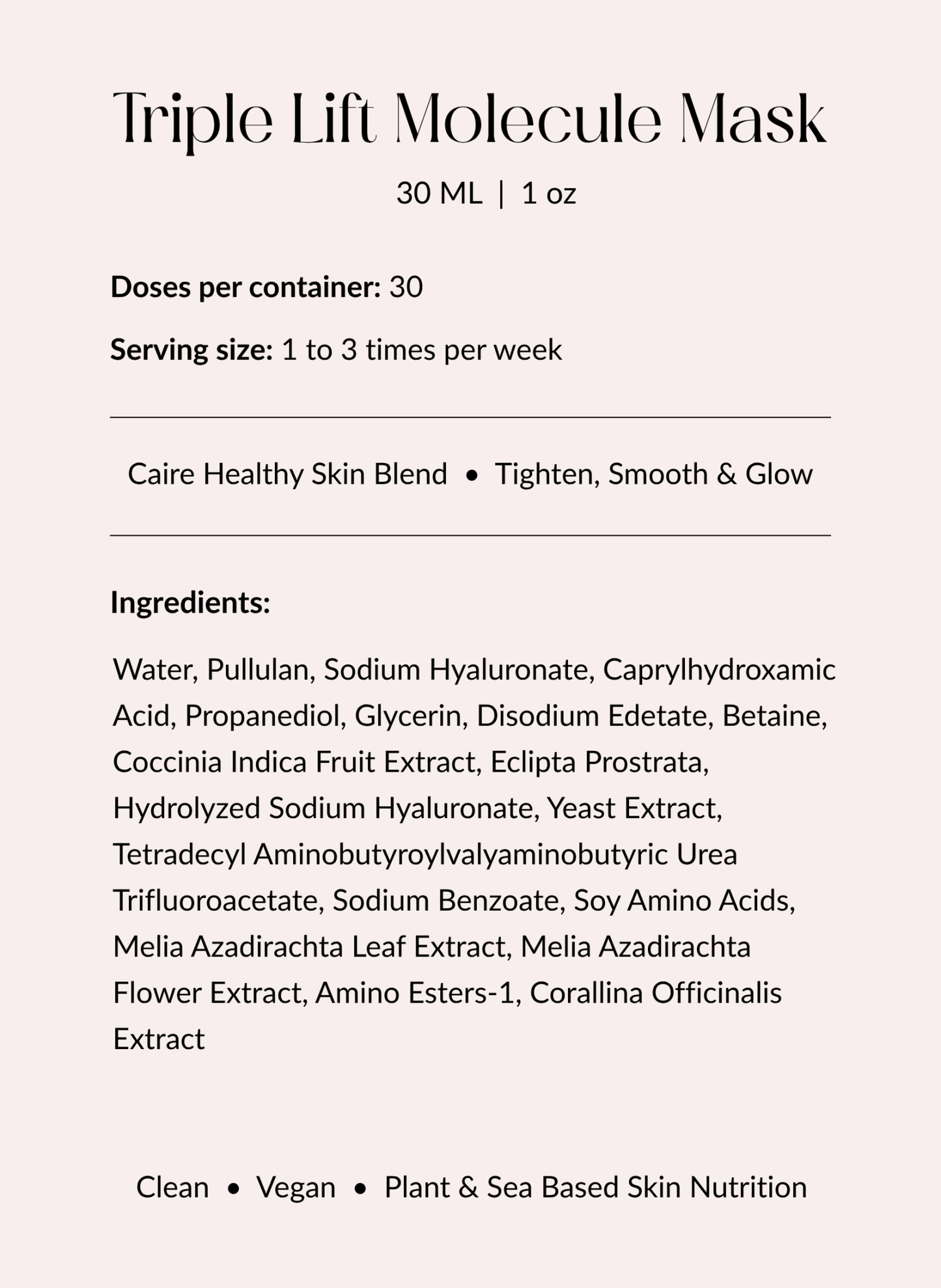 Triple Lift Molecule Mask by Caire Beauty