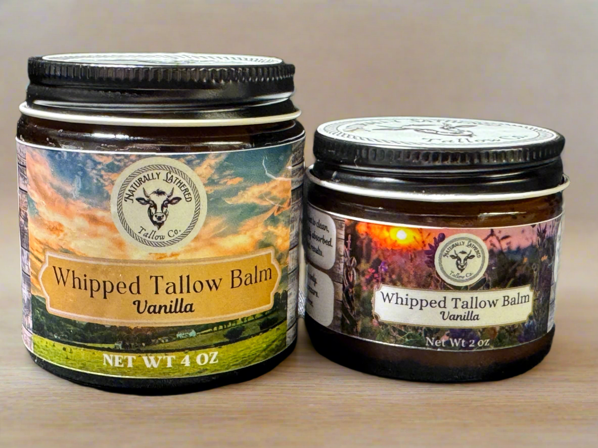 Vanilla Whipped Tallow Balm – 2oz & 4oz