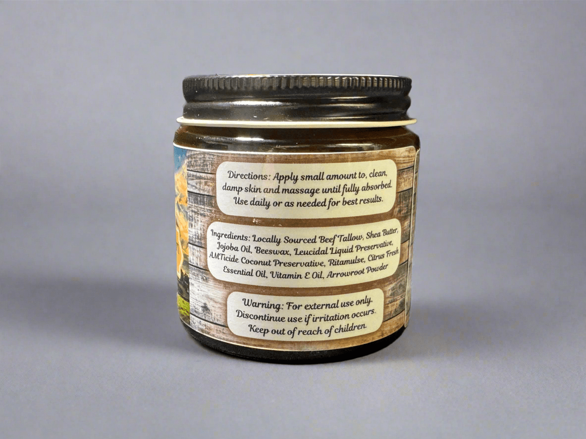 Vanilla Whipped Tallow Balm – 2oz & 4oz
